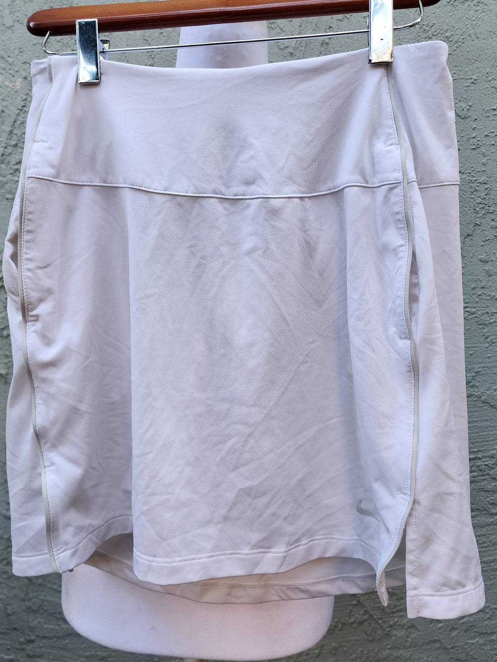 Nike Dri FIT Womens White Golf Tennis Skort Skirt Athletic Pocket [XS]